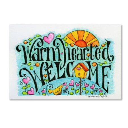 Maureen Lisa Costello 'Warm Hearted Welcome' Canvas Art,12x19